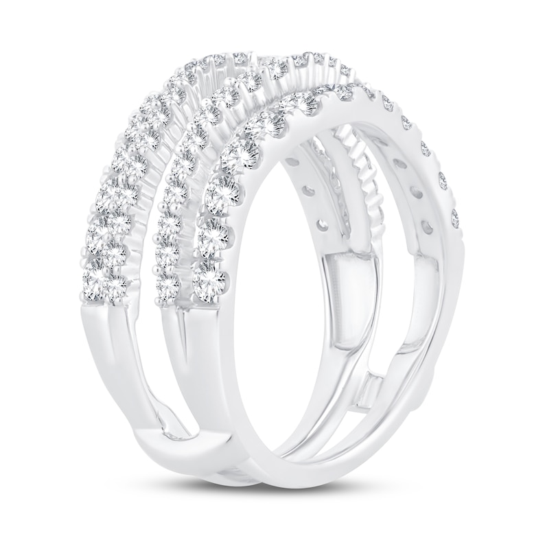 Diamond Enhancer Ring 1-1/2 ct tw Round-Cut 14K White Gold
