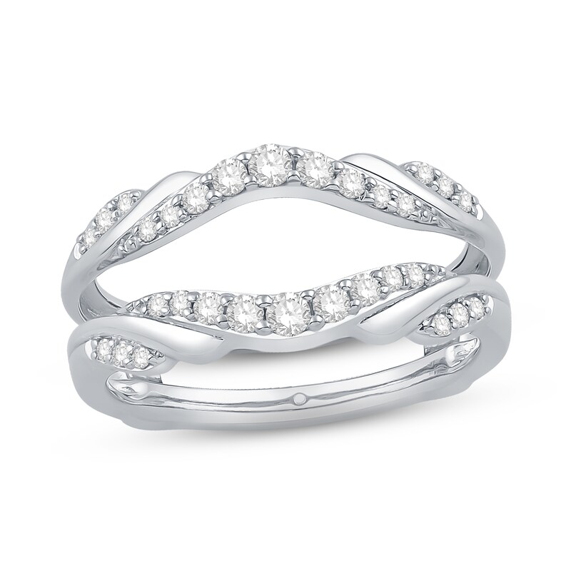 Diamond Enhancer Ring 1/3 ct tw Round-cut 14K White Gold
