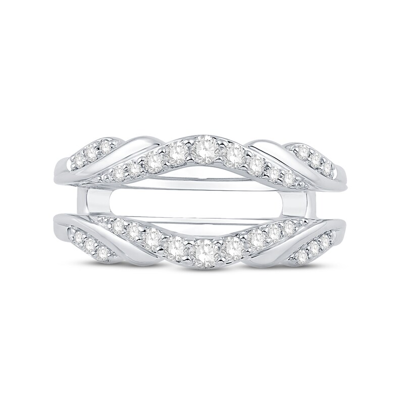 Diamond Enhancer Ring 1/3 ct tw Round-cut 14K White Gold