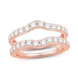 Now + Forever Diamond Enhancer Ring 1-1/4 ct tw Round-cut 14K Rose Gold
