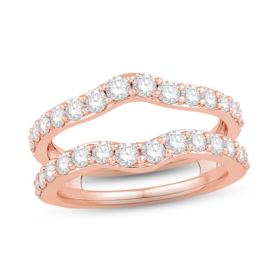 Now + Forever Diamond Enhancer Ring 1-1/4 ct tw Round-cut 14K Rose Gold