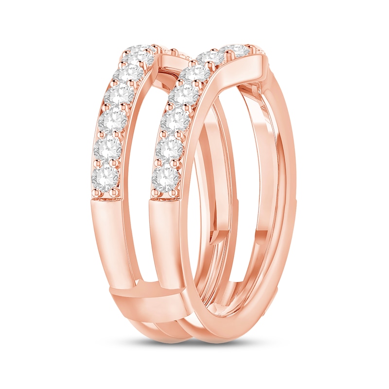 Diamond Enhancer Ring 1-1/4 ct tw Round-cut 14K Rose Gold