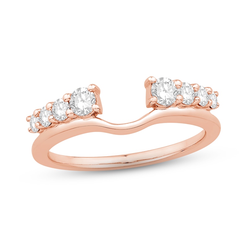 Main Image 1 of Now + Forever Diamond Enhancer Ring 1/2 ct tw Round-cut 14K Rose Gold