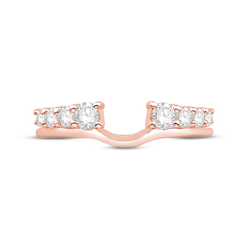 Main Image 3 of Now + Forever Diamond Enhancer Ring 1/2 ct tw Round-cut 14K Rose Gold