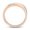 Thumbnail Image 1 of Men's Diamond Wedding Band 1/15 ct tw Round-cut 10K Rose Gold