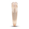 Thumbnail Image 3 of Now + Forever Men's Diamond Wedding Band 1/10 ct tw Round-cut 10K Rose Gold