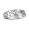 Thumbnail Image 0 of Men's Diamond Wedding Band 1/5 ct tw 10K White Gold