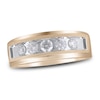 Thumbnail Image 1 of Now + Forever Men's Five-Stone Diamond Wedding Band 1 ct tw Round-cut 10K Rose Gold