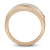 Thumbnail Image 2 of Now + Forever Men's Five-Stone Diamond Wedding Band 1 ct tw Round-cut 10K Rose Gold