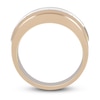 Thumbnail Image 2 of Now + Forever Men's Five-Stone Diamond Wedding Band 1/2 ct tw Round-cut 10K Rose Gold