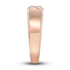 Thumbnail Image 2 of Now + Forever Men's Diamond Wedding Band 1/10 ct tw Round-cut 10K Rose Gold
