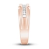 Thumbnail Image 2 of Now + Forever Men's Diamond Wedding Band 1/4 ct tw Round-cut 10K Rose Gold