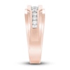 Thumbnail Image 2 of Now + Forever Men's Diamond Wedding Band 1/2 ct tw Round-cut 10K Rose Gold