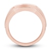 Thumbnail Image 3 of Now + Forever Men's Diamond Wedding Band 1/2 ct tw Round-cut 10K Rose Gold