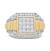 Thumbnail Image 3 of Men's Diamond Ring 2 ct tw Round-cut 10K Two-Tone Gold