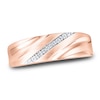 Thumbnail Image 1 of Now + Forever Men's Diamond Wedding Band 10K Rose Gold