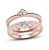 Thumbnail Image 1 of Now + Forever Diamond Enhancer Band 3/8 ct tw Round/Baguette 14K Rose Gold