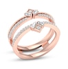 Thumbnail Image 2 of Now + Forever Diamond Enhancer Band 3/8 ct tw Round/Baguette 14K Rose Gold
