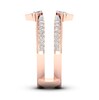 Thumbnail Image 3 of Now + Forever Diamond Enhancer Band 3/8 ct tw Round/Baguette 14K Rose Gold
