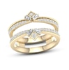 Thumbnail Image 1 of Now + Forever Diamond Enhancer Band 3/8 ct tw Round/Baguette 14K Yellow Gold