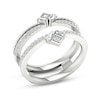 Thumbnail Image 2 of Now + Forever Diamond Enhancer Band 3/8 ct tw Round/Baguette 14K White Gold