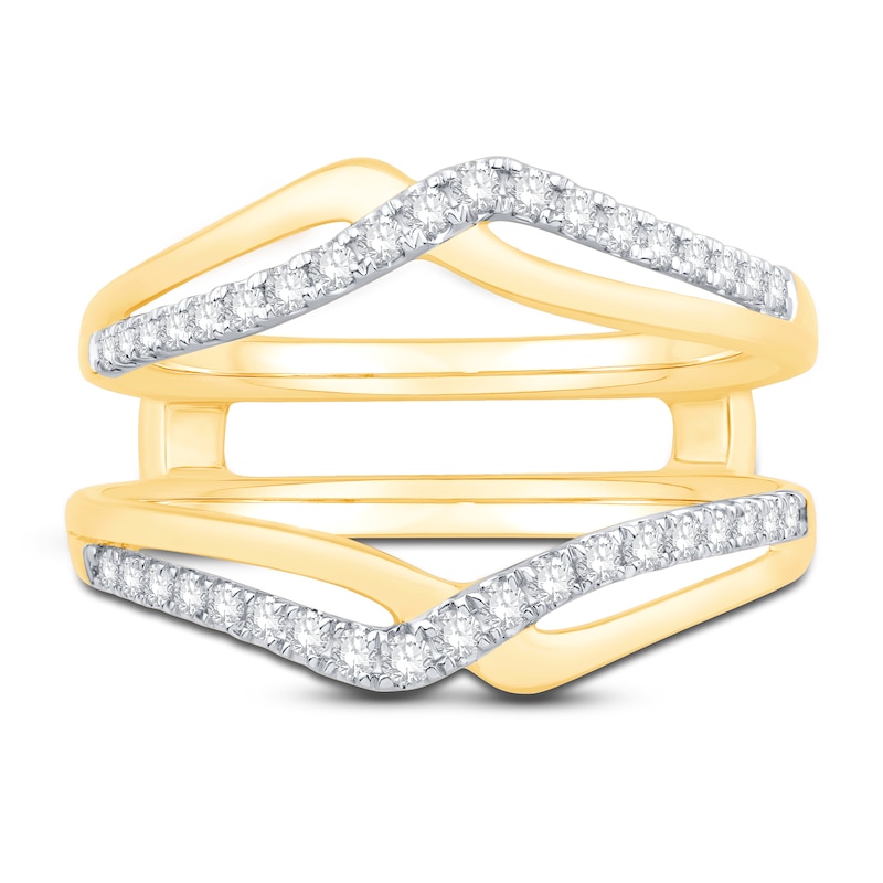 Diamond Enhancer Ring 1/3 ct tw Round-cut 14K Yellow gold