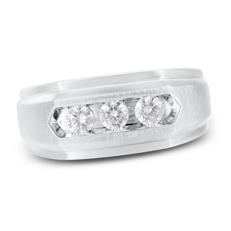 Men's Diamond Ring 1/2 ct tw Round-cut 10K White Gold