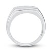 Thumbnail Image 2 of Men's Diamond Ring 1/2 ct tw Round-cut 10K White Gold