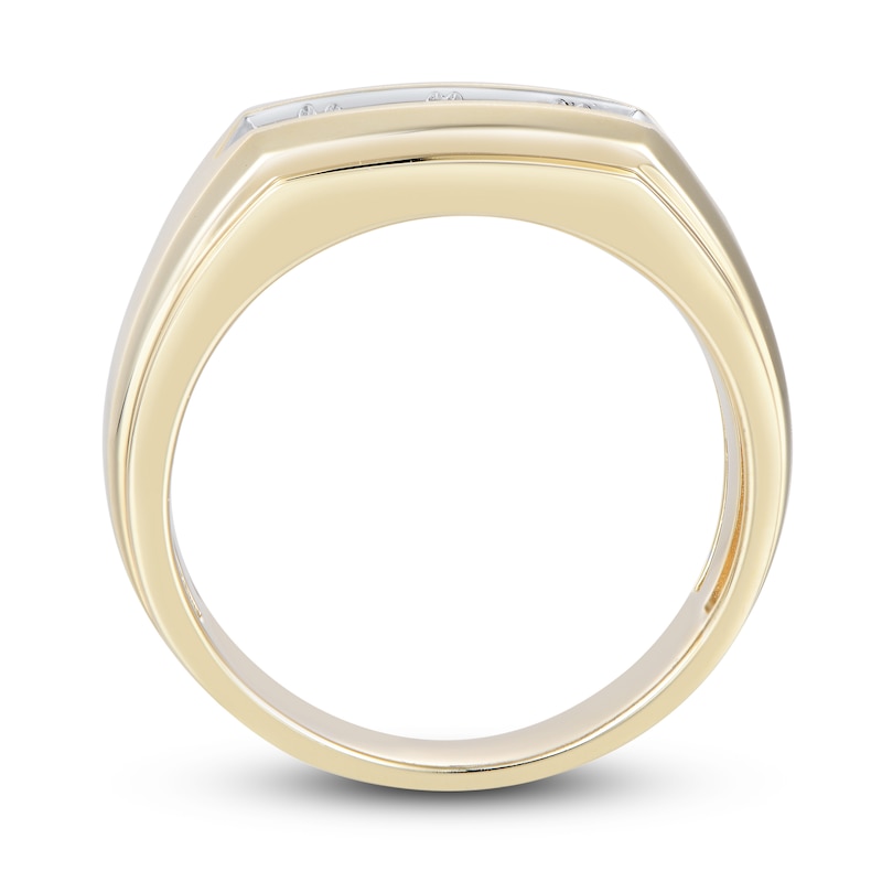 Men's Diamond Ring 1/2 ct tw Round-cut 10K Yellow Gold