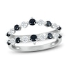 Thumbnail Image 0 of Black & White Diamond Enhancer Ring 3/4 ct tw Round-cut 10K White Gold