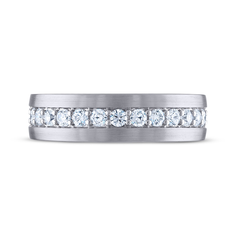 Main Image 3 of Men's THE LEO Ideal Cut Diamond Wedding Band 3/4 ct tw 14K White Gold