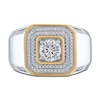 Men's Lab-Created Diamonds by KAY Ring 1 ct tw 14K Two-Tone Gold