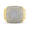 Men's Lab-Created Diamonds by KAY Square Ring 2 ct tw 14K Yellow Gold