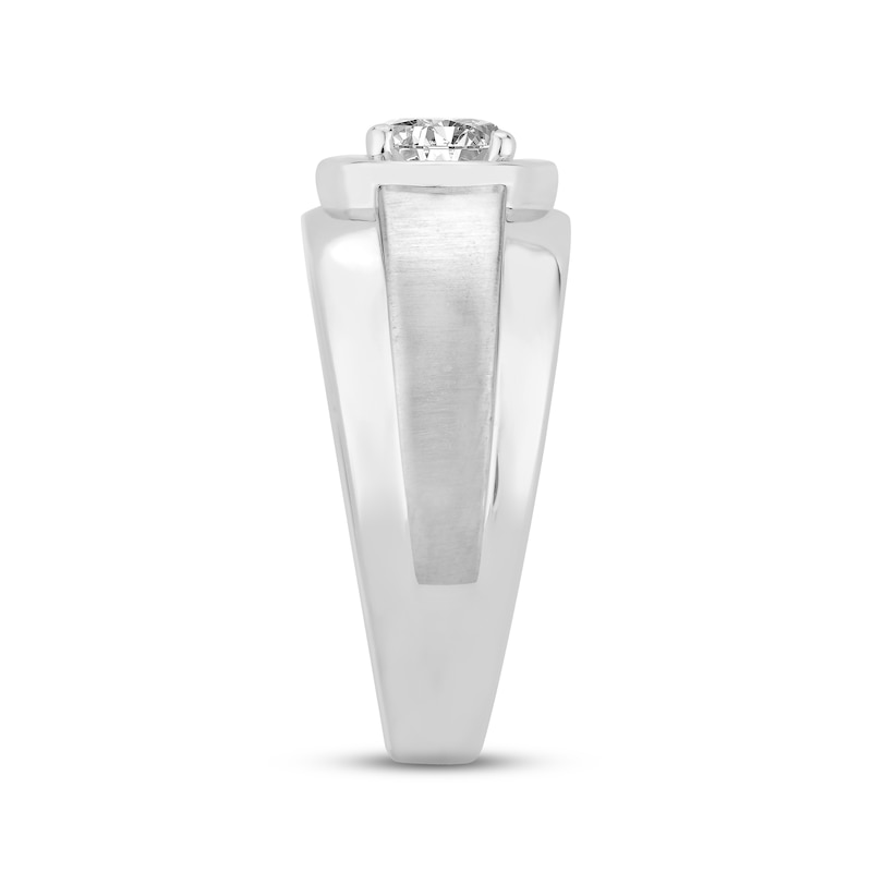Men's Diamond Ring 1 ct tw Round-cut 14K White Gold