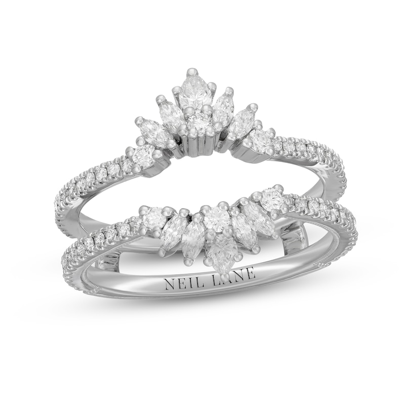 Main Image 1 of Neil Lane Diamond Enhancer Ring 3/4 ct tw Round, Marquise & Pear-Shaped 14K White Gold