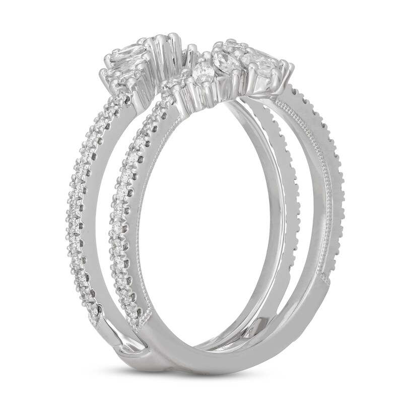 Main Image 2 of Neil Lane Diamond Enhancer Ring 3/4 ct tw Round, Marquise & Pear-Shaped 14K White Gold