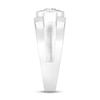 Thumbnail Image 2 of Men's Diamond Wedding Band 1/2 ct tw Round-cut 10K White Gold