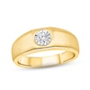 Men's Diamond Wedding Band 1/4 ct tw Round-cut 10K Yellow Gold