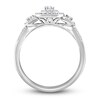 Diamond Promise Ring 1/2 ct tw Round-cut 10K White Gold