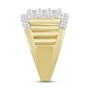 Thumbnail Image 2 of Men's Diamond Ring 2 ct tw Round & Baguette-cut 10K Yellow Gold