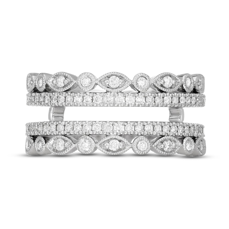 Main Image 3 of Neil Lane Diamond Enhancer Ring 5/8 ct tw Round-cut 14K White Gold