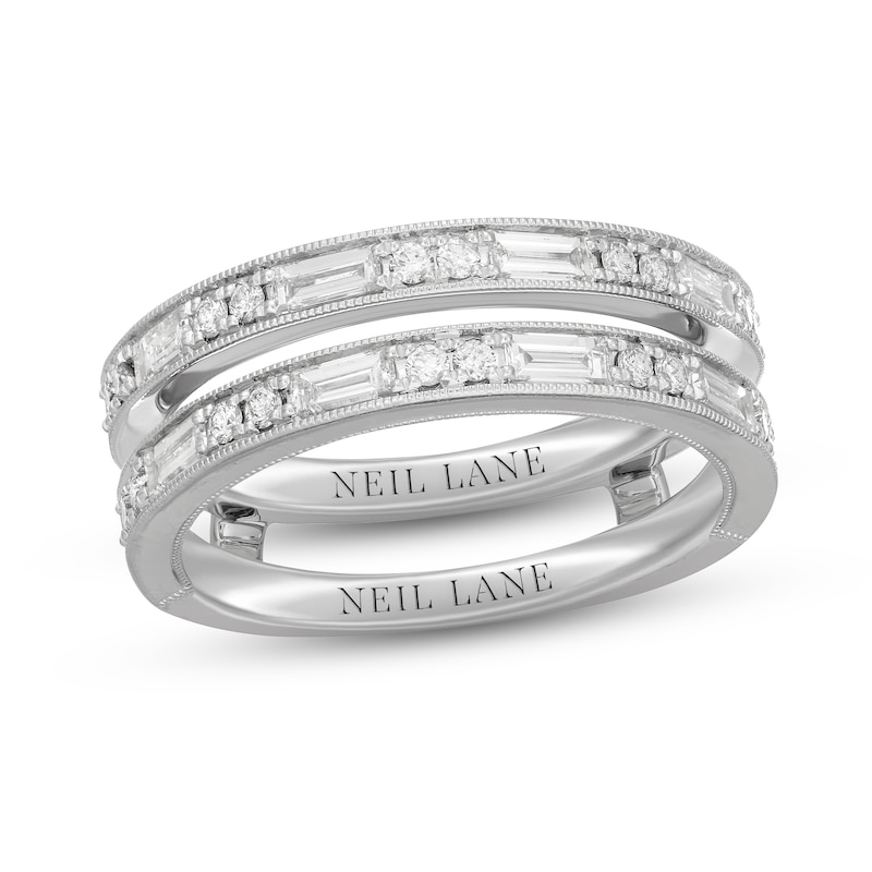 Main Image 1 of Neil Lane Diamond Enhancer Ring 1 ct tw Round & Baguette-cut 14K White Gold