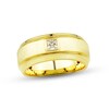 Thumbnail Image 0 of Men's Diamond Wedding Band 1/3 ct tw Square-cut 10K Yellow Gold