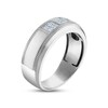 Thumbnail Image 1 of Men's Diamond Wedding Band 1/2 ct tw Square-cut 10K White Gold