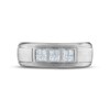 Thumbnail Image 2 of Men's Diamond Wedding Band 1/2 ct tw Square-cut 10K White Gold