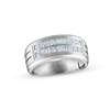 Thumbnail Image 0 of Men's Diamond Wedding Band 1 ct tw Square-cut 10K White Gold