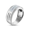 Thumbnail Image 1 of Men's Diamond Wedding Band 1 ct tw Square-cut 10K White Gold