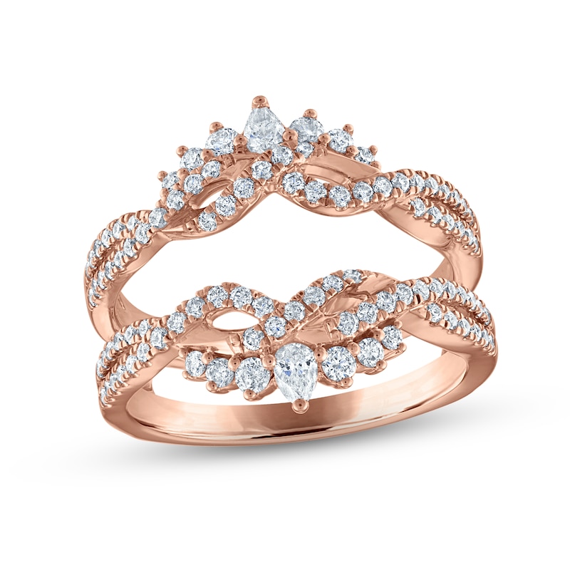 Diamond Enhancer Ring 3/4 ct tw Round-cut 14K Rose Gold