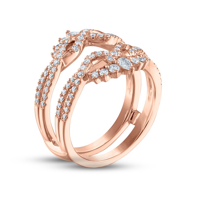 Diamond Enhancer Ring 3/4 ct tw Round-cut 14K Rose Gold