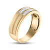 Thumbnail Image 1 of Men's Diamond Wedding Band 1/3 ct tw Baguette-cut 10K Yellow Gold